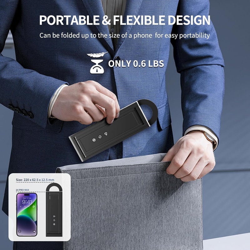 NETUM كاميرا مستندات وويب كام 4K مع ميكروفون، جهاز عرض USB، إضاءة LED لمستويات 3، تركيز تلقائي، عكس الصورة، قابل للطي، لنظام ويندوز - التعليم عن بُعد والعرض المباشر (SD-1300) - Image 4